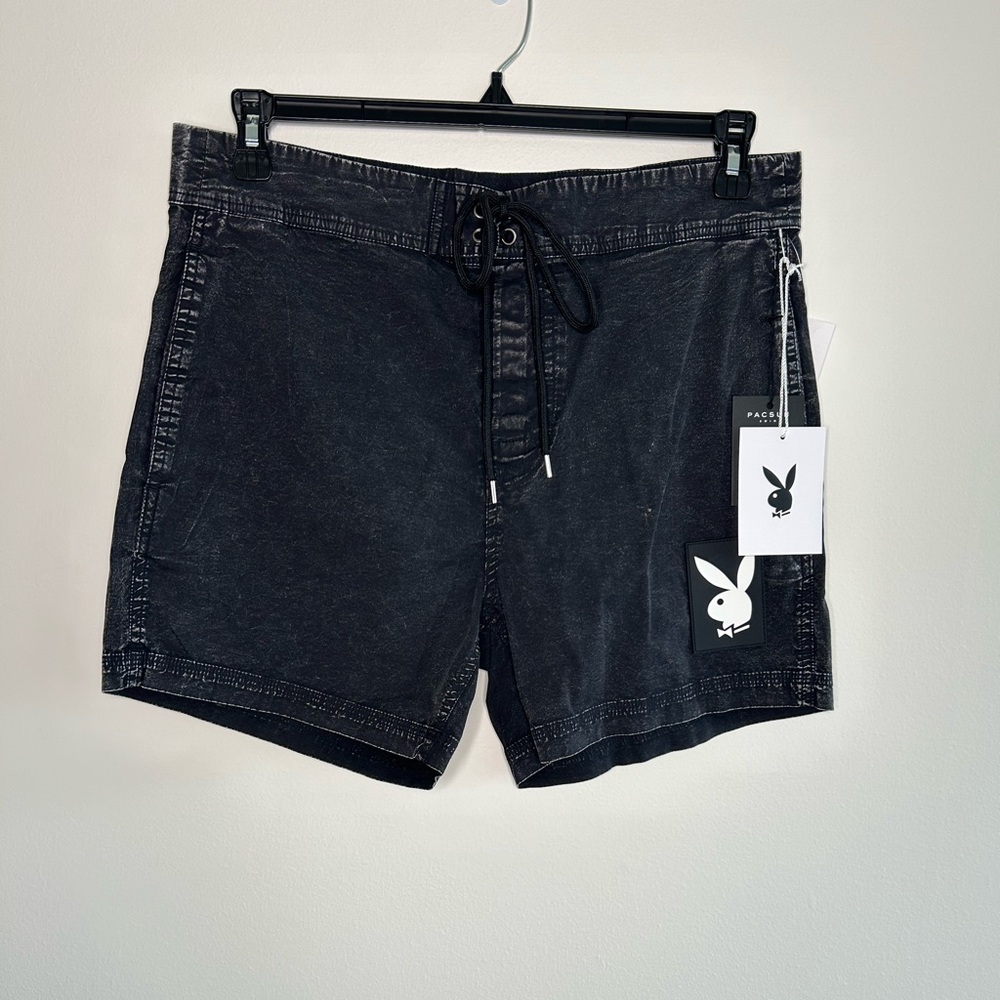 Men’s Playboy Size Medium Swim Shorts. New With Tags